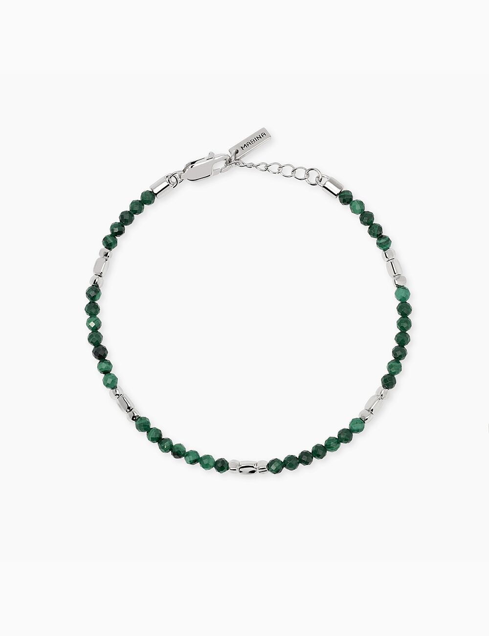 Βραχιόλι από Ασήμι 925 malachite συνθετικό